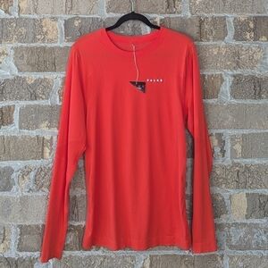 NWT Falke Ergonomic Sport System Red Long Sleeve Shirt Men's Large